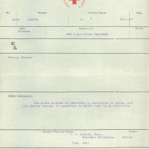 Soldier packet page