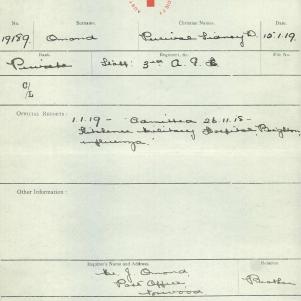Soldier packet page