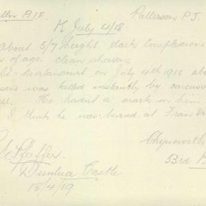 Soldier packet page