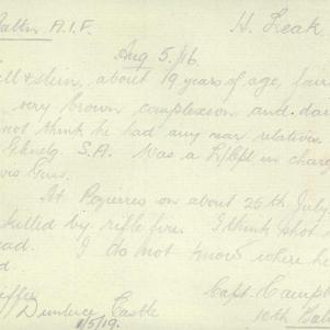 Soldier packet page