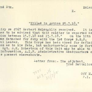 Soldier packet page