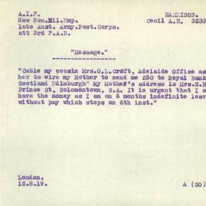 Soldier packet page