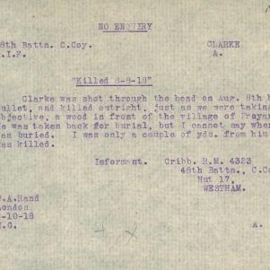 Soldier packet page