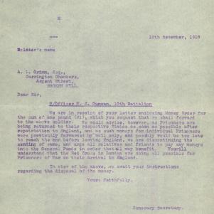 Soldier packet page