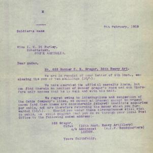 Soldier packet page