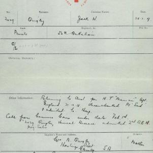 Soldier packet page