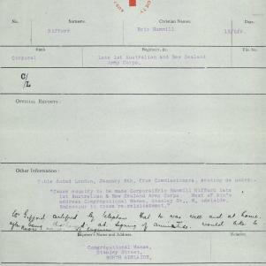 Soldier packet page
