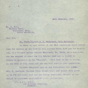 Soldier packet page