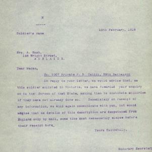 Soldier packet page