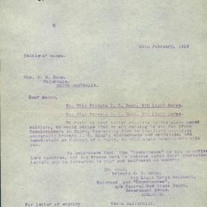 Soldier packet page