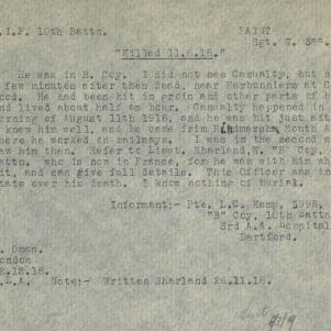 Soldier packet page