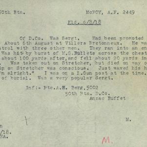 Soldier packet page