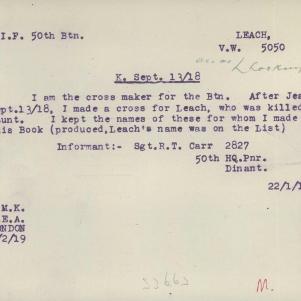 Soldier packet page