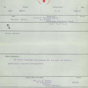 Soldier packet page