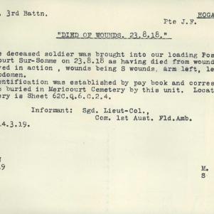 Soldier packet page