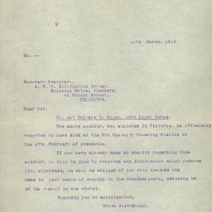 Soldier packet page