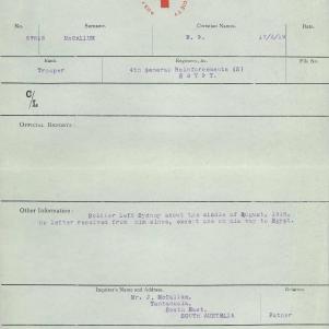 Soldier packet page