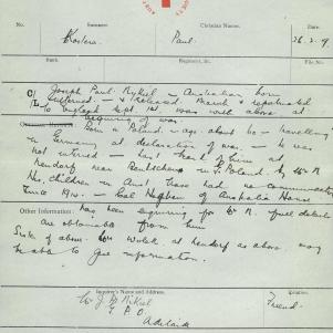 Soldier packet page