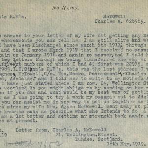 Soldier packet page