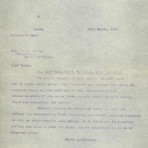 Soldier packet page