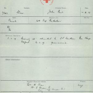 Soldier packet page