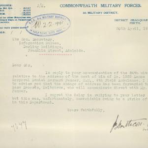 Soldier packet page