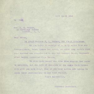 Soldier packet page