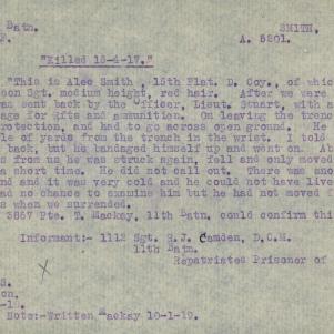Soldier packet page