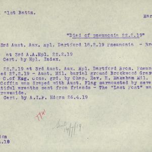 Soldier packet page