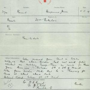 Soldier packet page