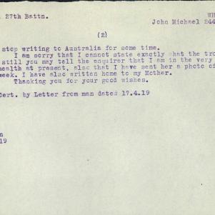 Soldier packet page