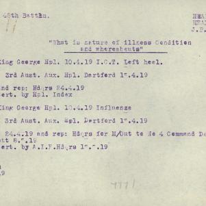 Soldier packet page