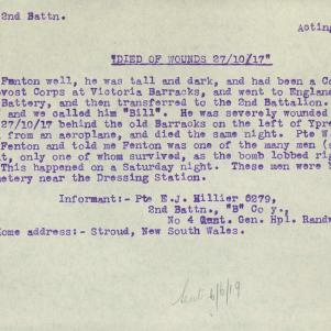 Soldier packet page