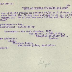 Soldier packet page