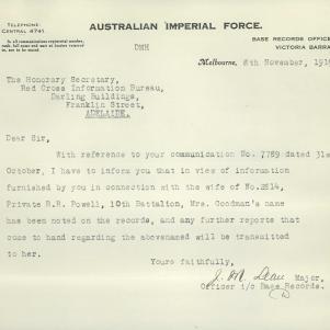 Soldier packet page