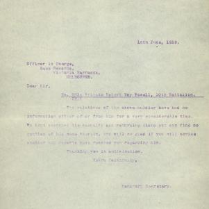 Soldier packet page