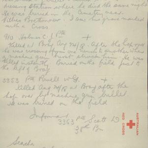 Soldier packet page