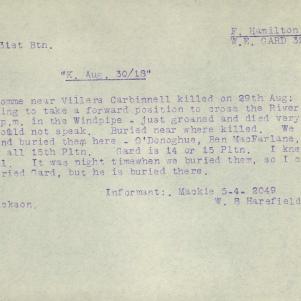 Soldier packet page