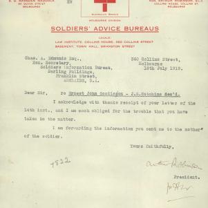 Soldier packet page