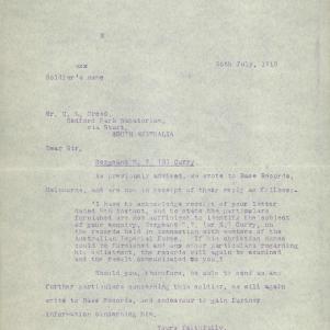 Soldier packet page