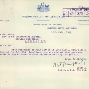 Soldier packet page