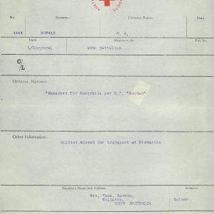 Soldier packet page