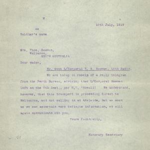 Soldier packet page