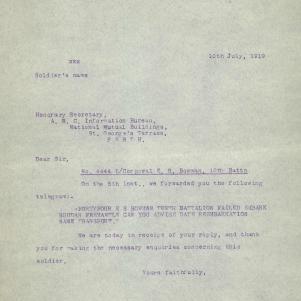 Soldier packet page