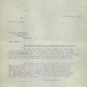 Soldier packet page