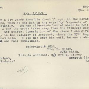Soldier packet page