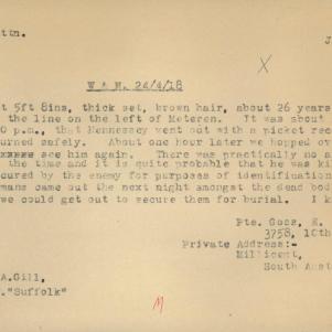 Soldier packet page