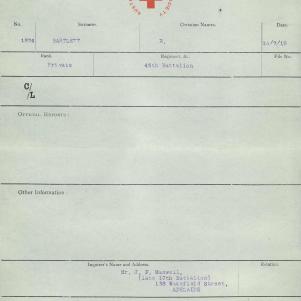 Soldier packet page