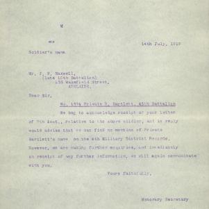 Soldier packet page