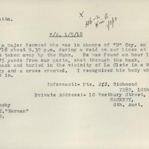 Soldier packet page